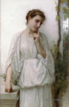 Rêverie réalisme William Adolphe Bouguereau Peinture à l'huile